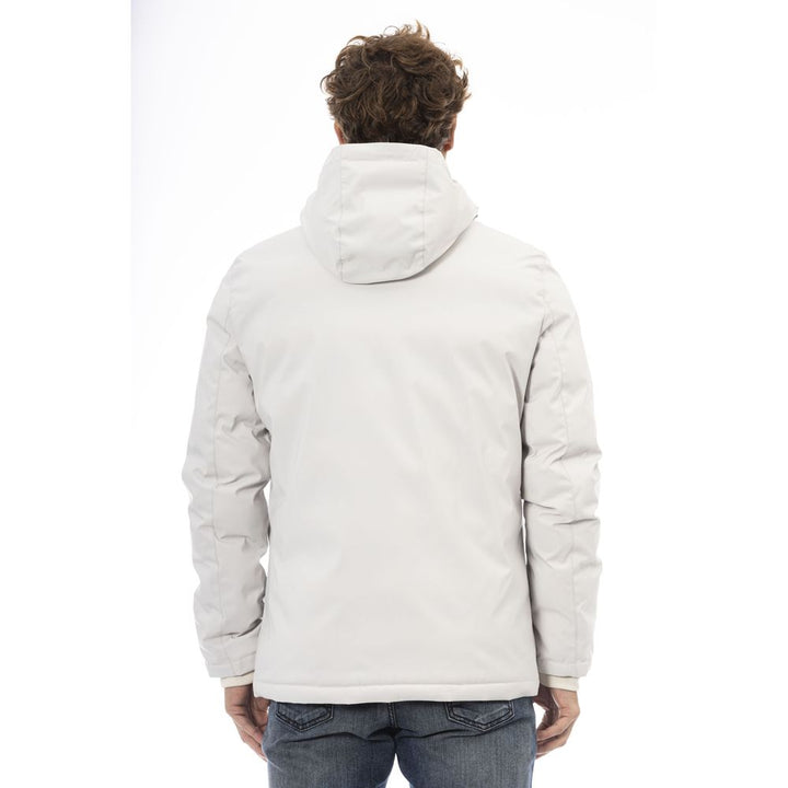 Baldinini Trend White Polyester Men Jacket