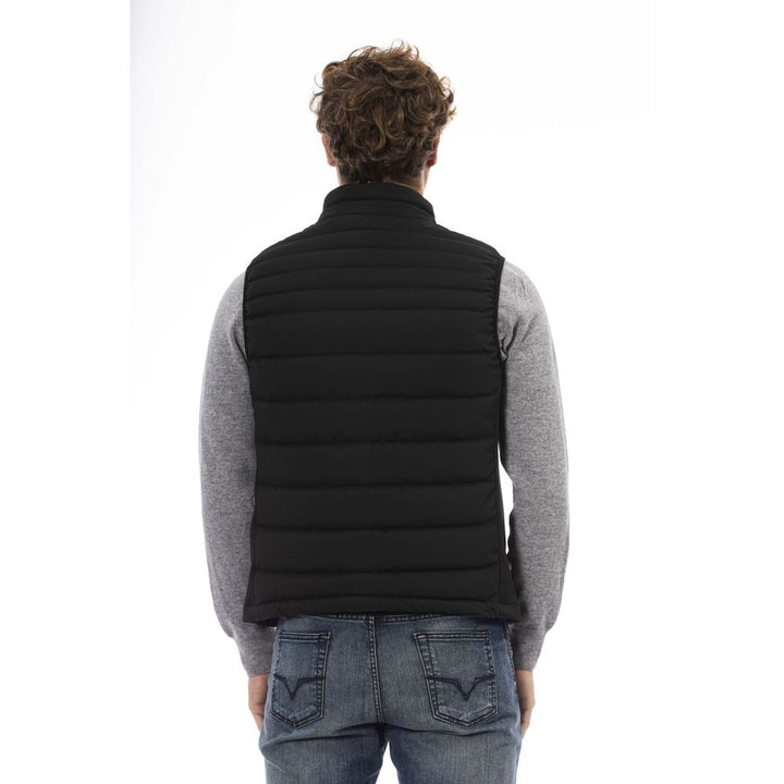 Baldinini Trend Black Polyester Men Vest