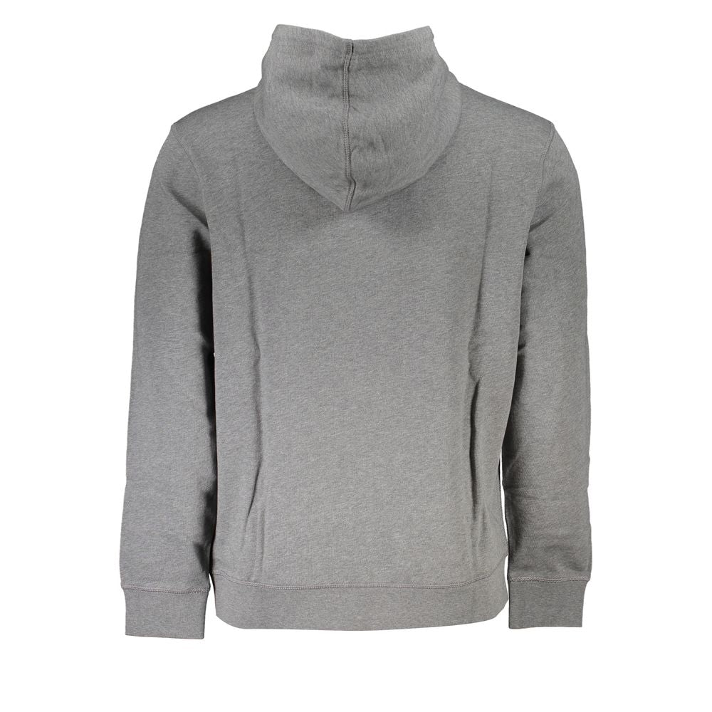 Hugo Boss Elegant Gray Hooded Sweatshirt