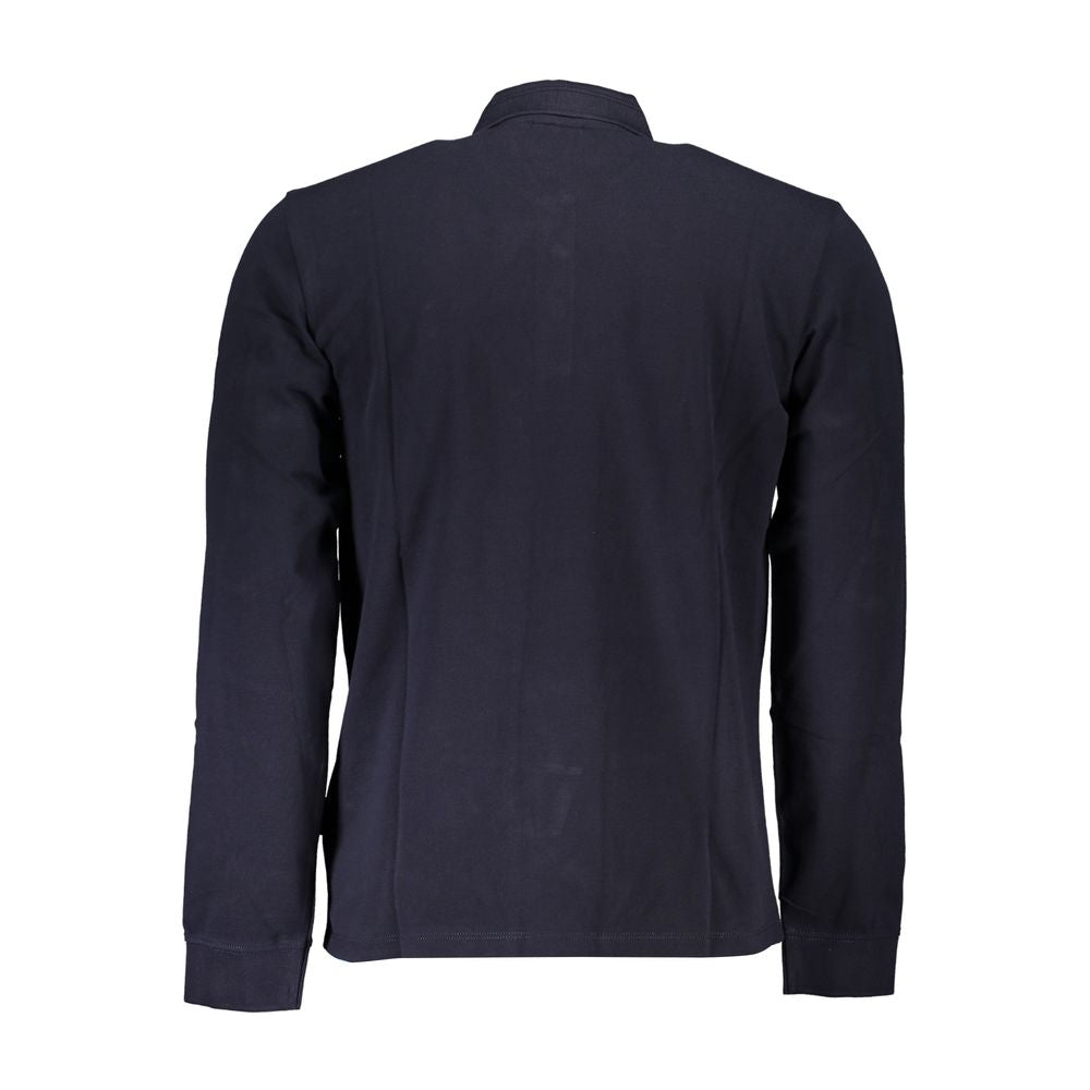 Napapijri Elegant Long-Sleeved Blue Polo for Men