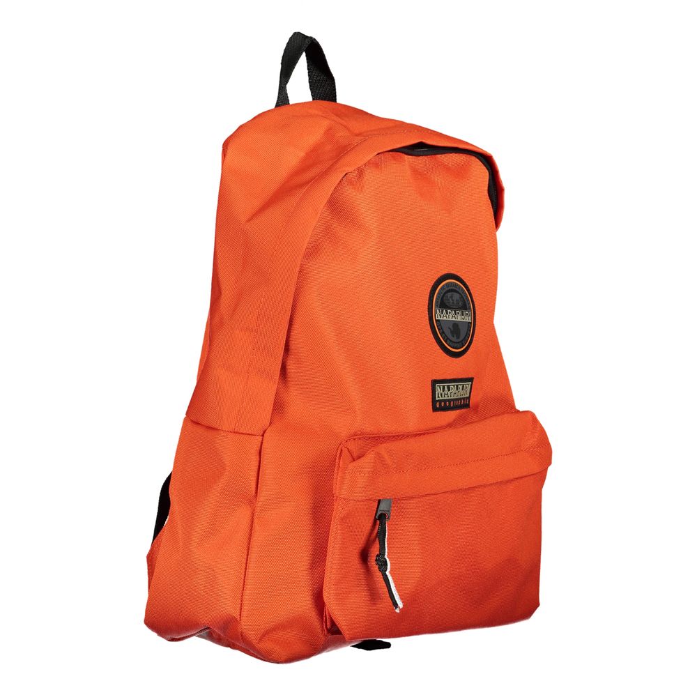 Napapijri Eco-Chic Orange Backpack for the Modern Explorer