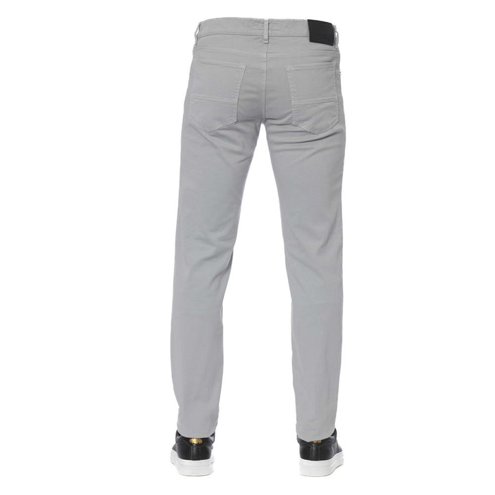 Trussardi Jeans Gray Cotton Men Jeans