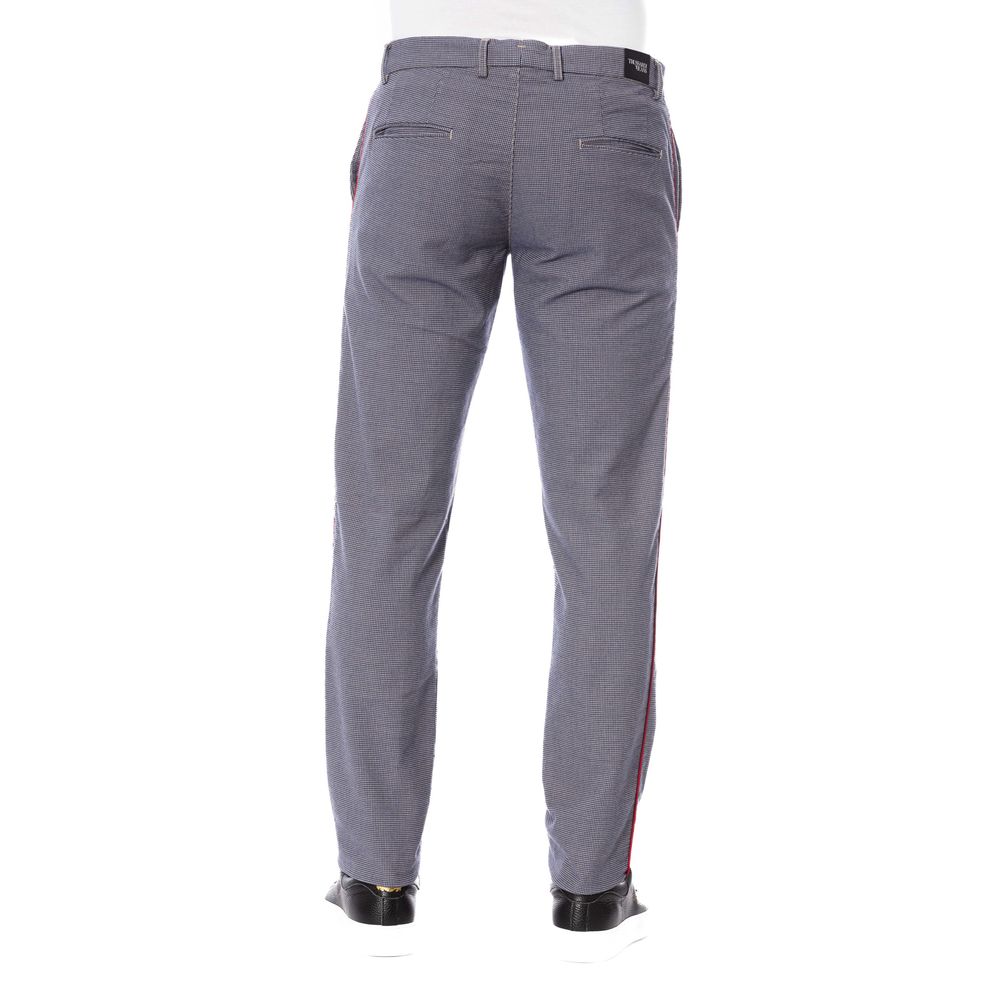 Trussardi Jeans Blue Cotton Men Trouser