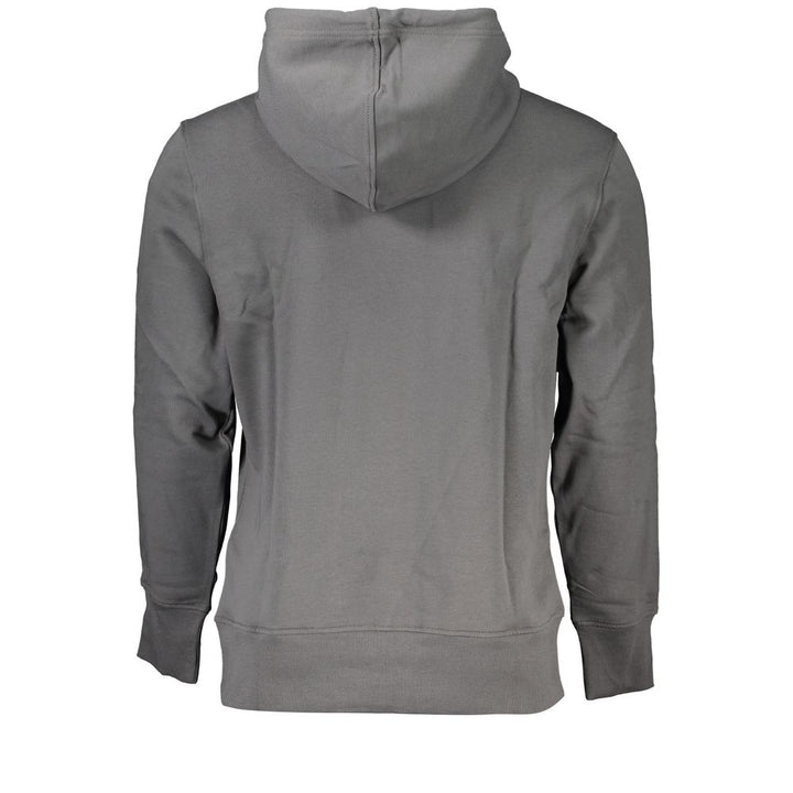 Calvin Klein Elegant Gray Hooded Sweatshirt