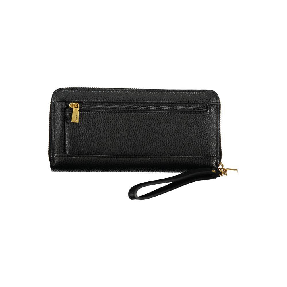 Guess Jeans Elegant Black Multi-Compartment Wallet