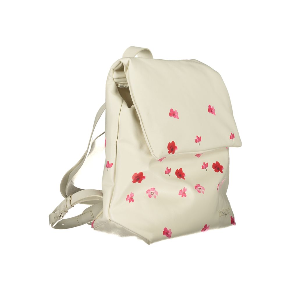 Desigual White Polyethylene Backpack