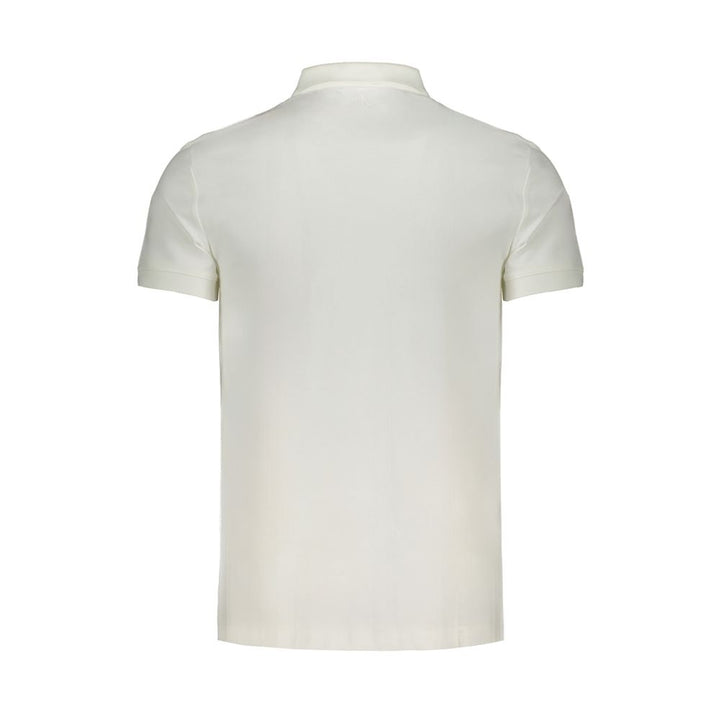 Calvin Klein White Cotton Polo Shirt