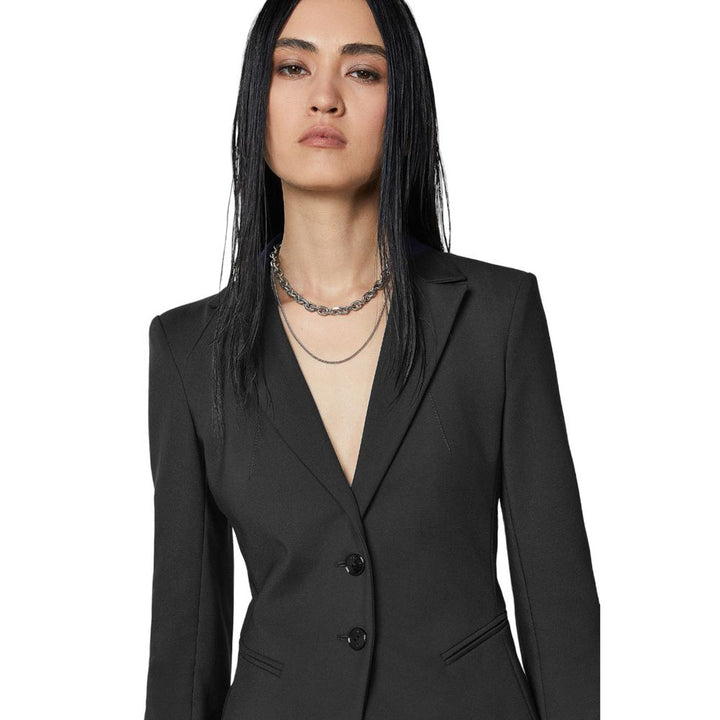 Patrizia Pepe Black Cotton Suits & Blazer