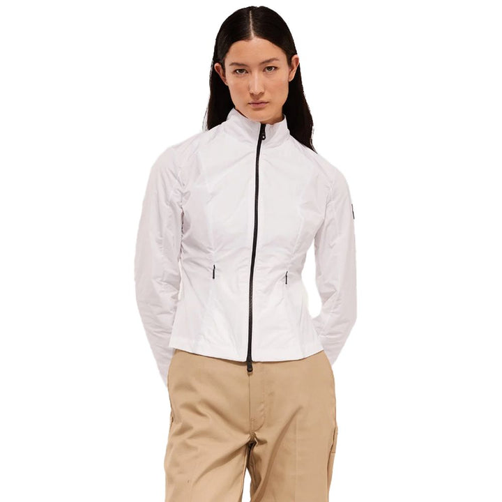 Refrigiwear Chic Windproof White Jacket with Logo