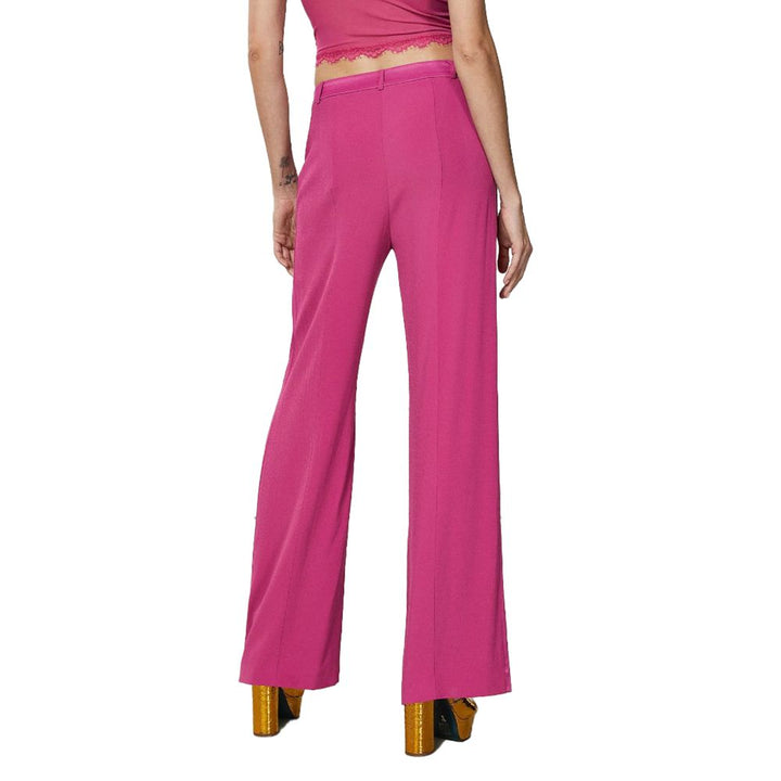 Patrizia Pepe Elegant Fuchsia Palazzo Trousers