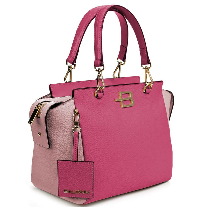 Baldinini Trend Elegant Fuchsia Textured Calfskin Handbag