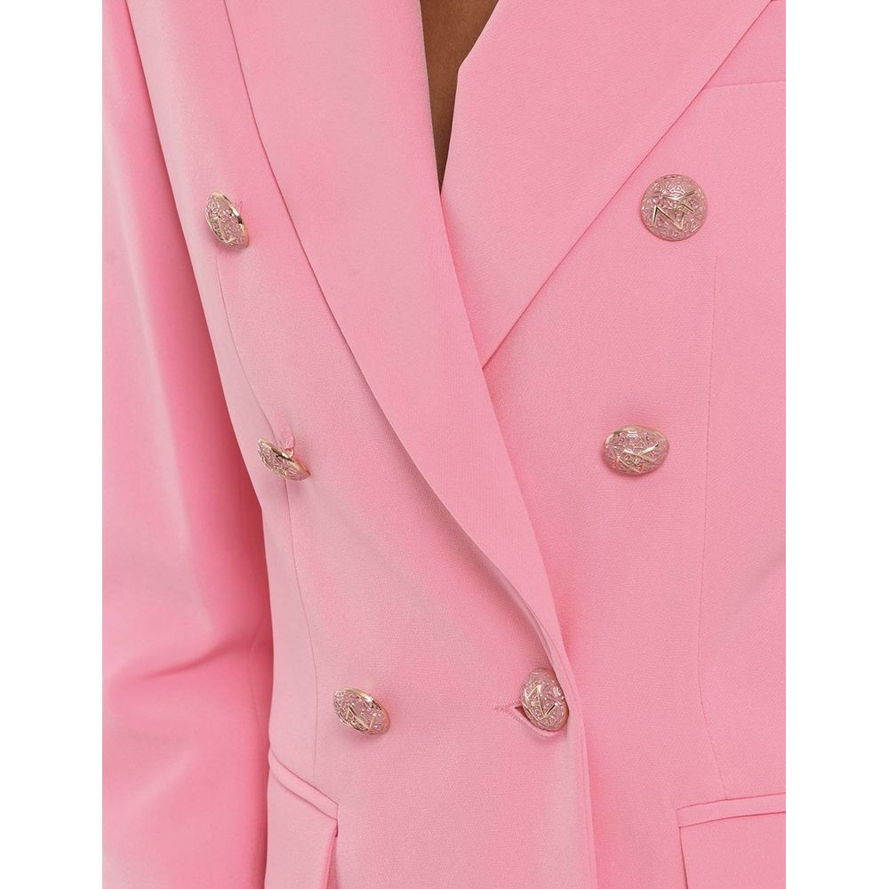 Yes Zee Elegant Pink Nylon Classic Jacket