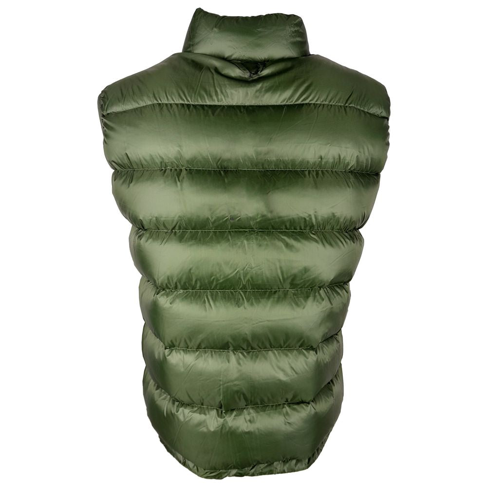 Centogrammi Chic Reversible Green & Grey Duck Down Vest