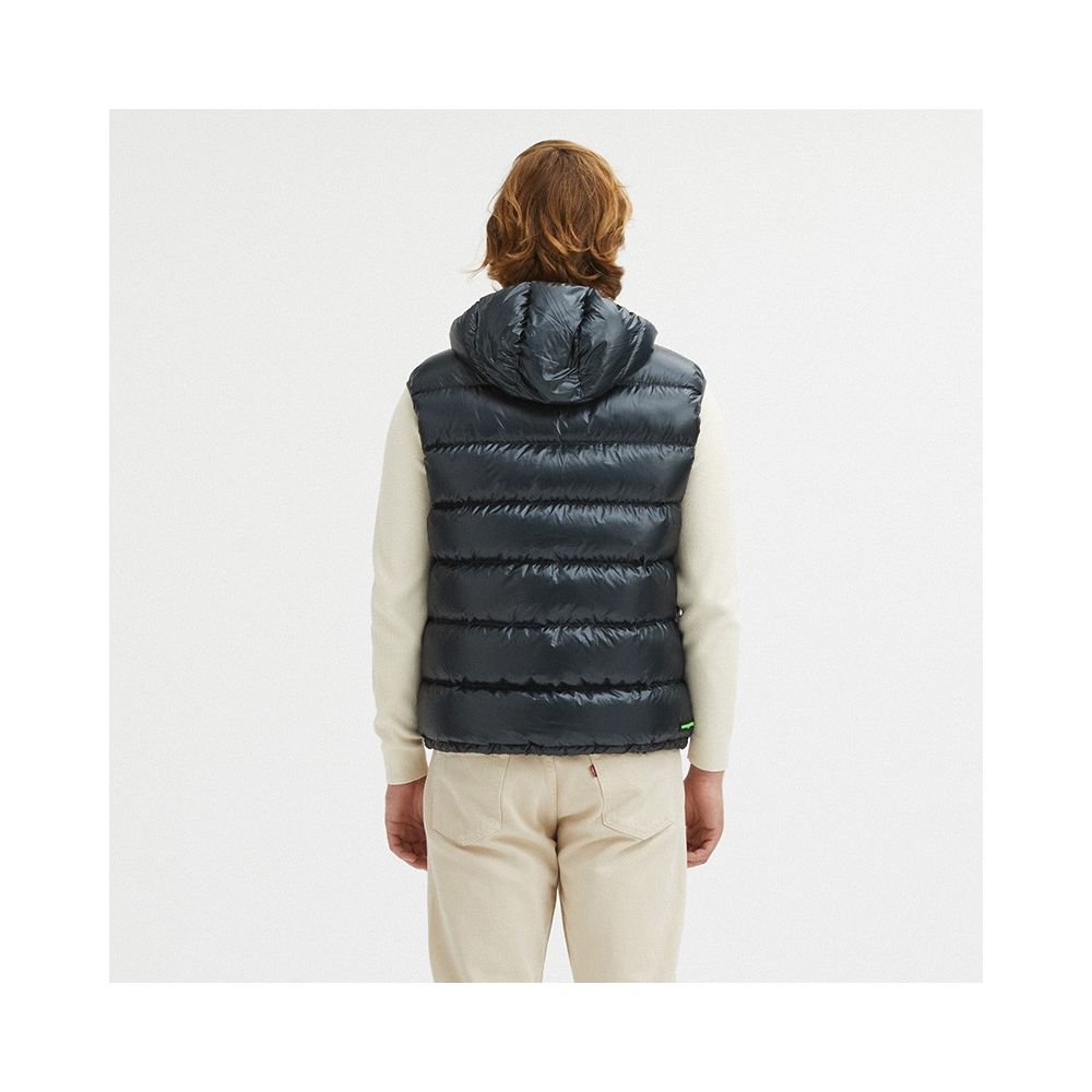 Centogrammi Reversible Goose Down Hooded Vest in Gray