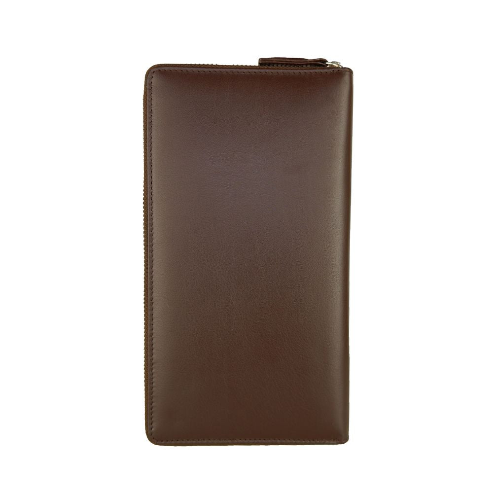 Cavalli Class Sophisticated Brown Leather Wallet