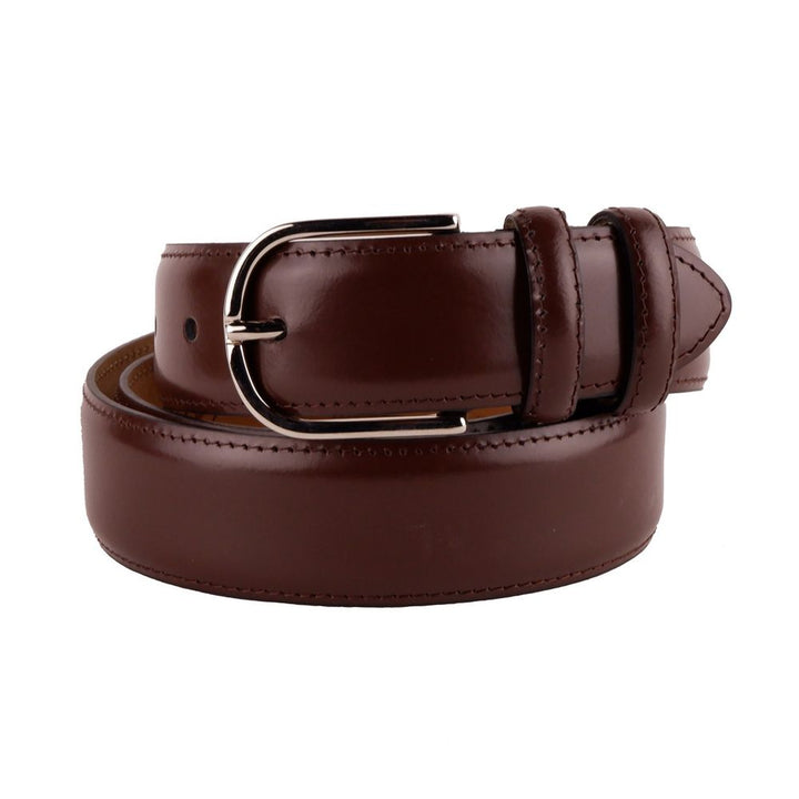 Made in Italy Elegant Italian Leather Belt Ensemble