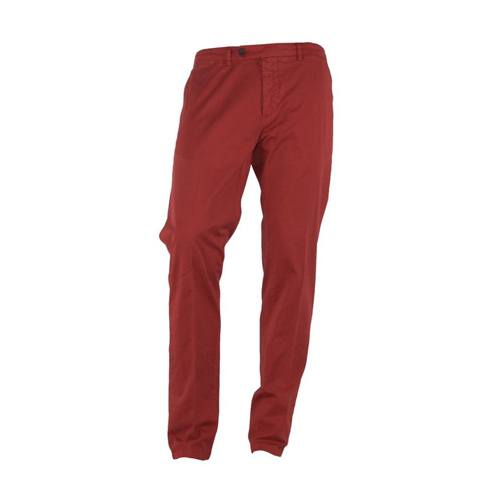 Made in Italy Chic Summer Cotton-Blend Trousers