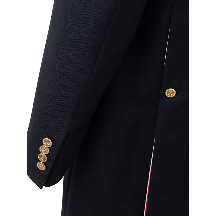 Thom Browne Elegant Wool Jacket in Signature Blue