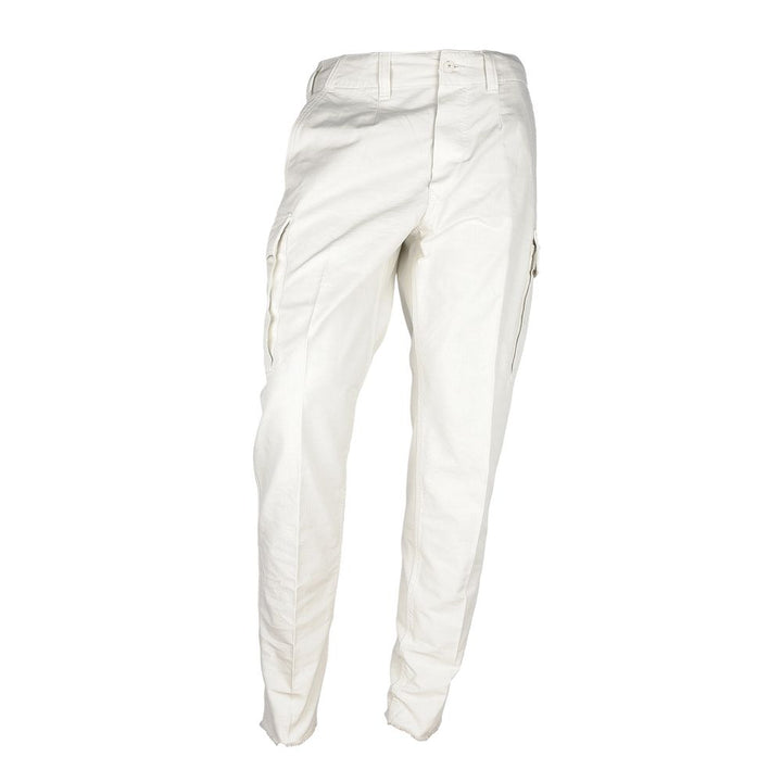 Don The Fuller White Cotton Men Trouser