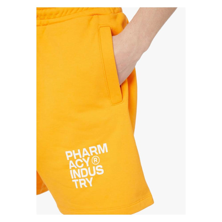 Pharmacy Industry Chic Orange Cotton Trousers with Logo Detail