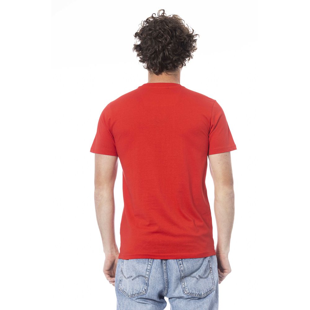 Cavalli Class Red Cotton Men T-Shirt