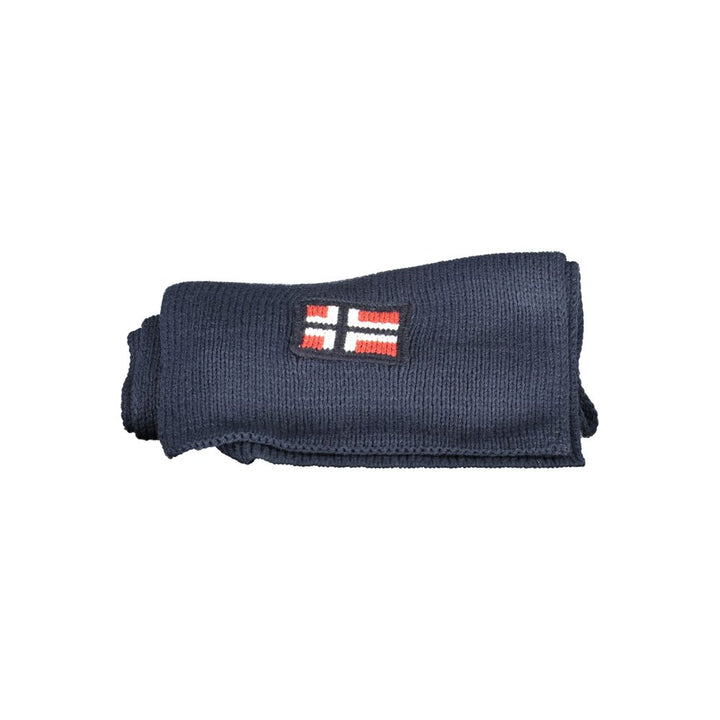 Norway 1963 Blue Acrylic Scarf