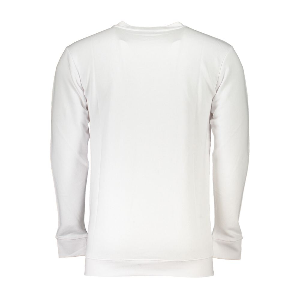 Cavalli Class White Cotton Sweater