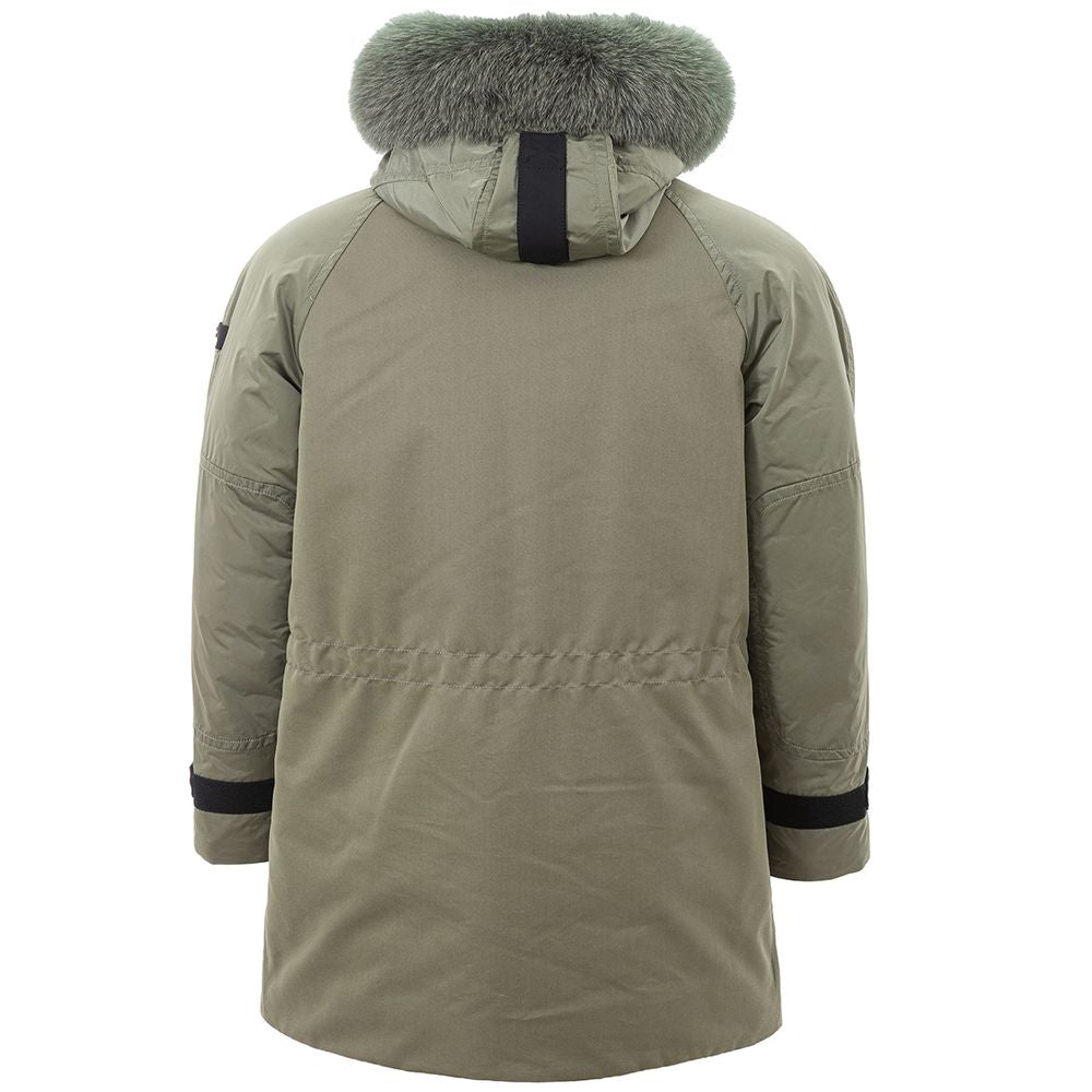 Peuterey Sleek Green Polyamide Jacket for Men