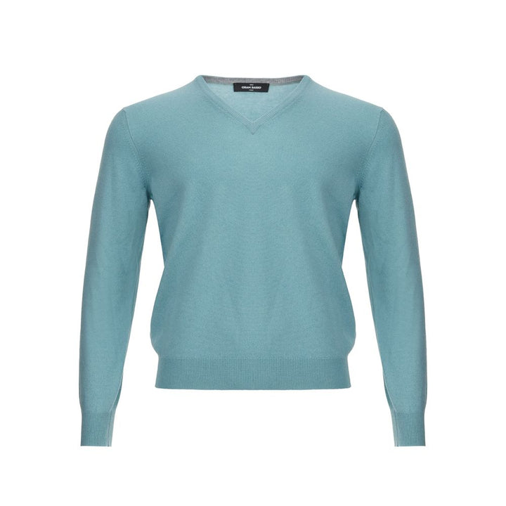 Gran Sasso Turquoise Cashmere Sweater Elegance