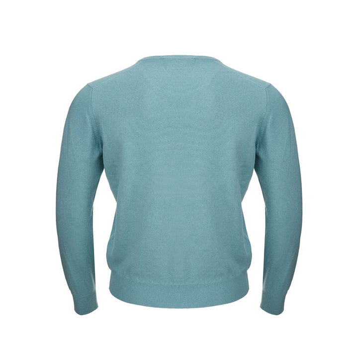 Gran Sasso Turquoise Cashmere Sweater Elegance