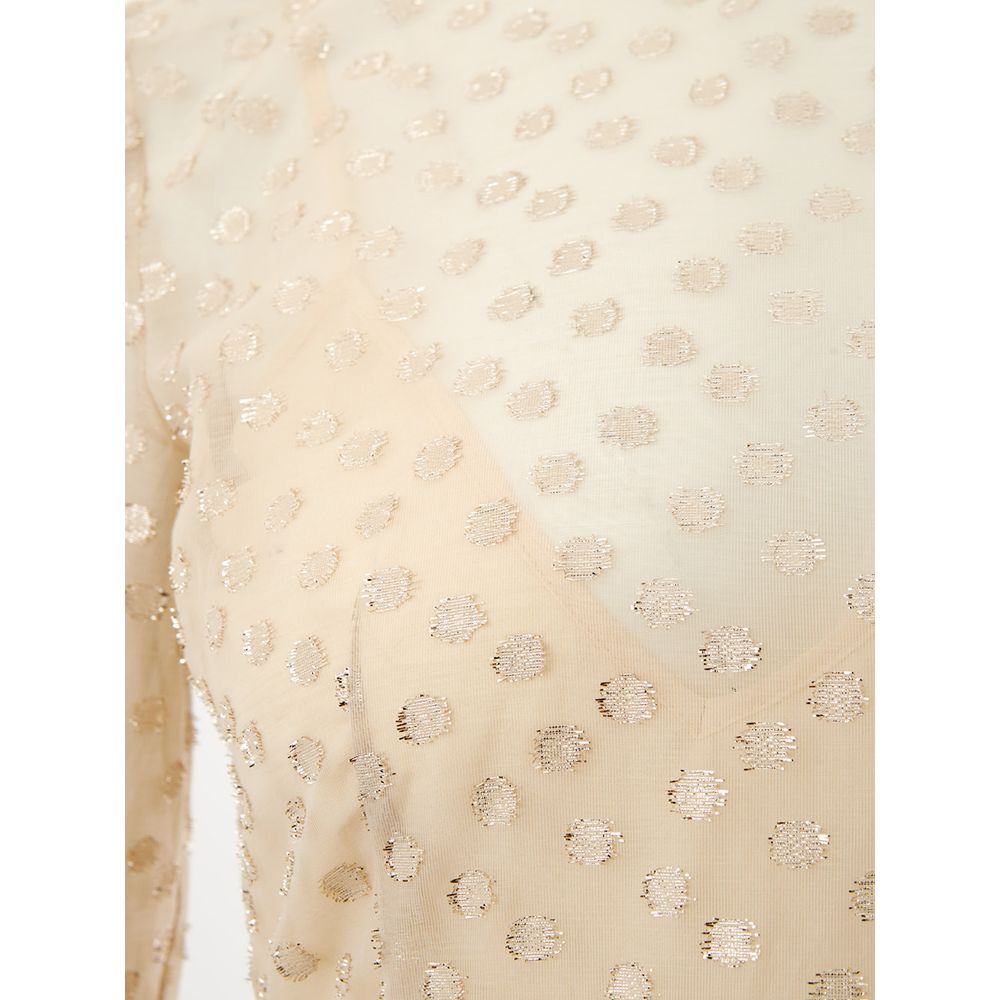 Lardini Beige Cotton Elegance Dress