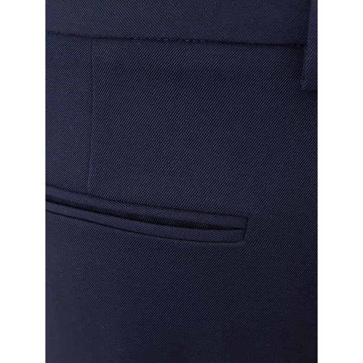 Lardini Elegant Blue Wool Pants for Women