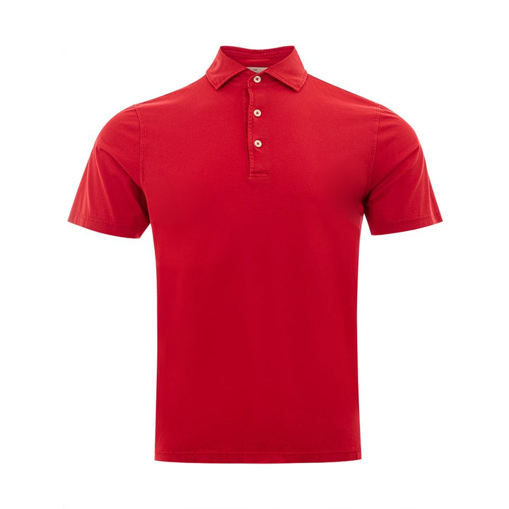 Gran Sasso Elegant Cotton Polo in Ravishing Red