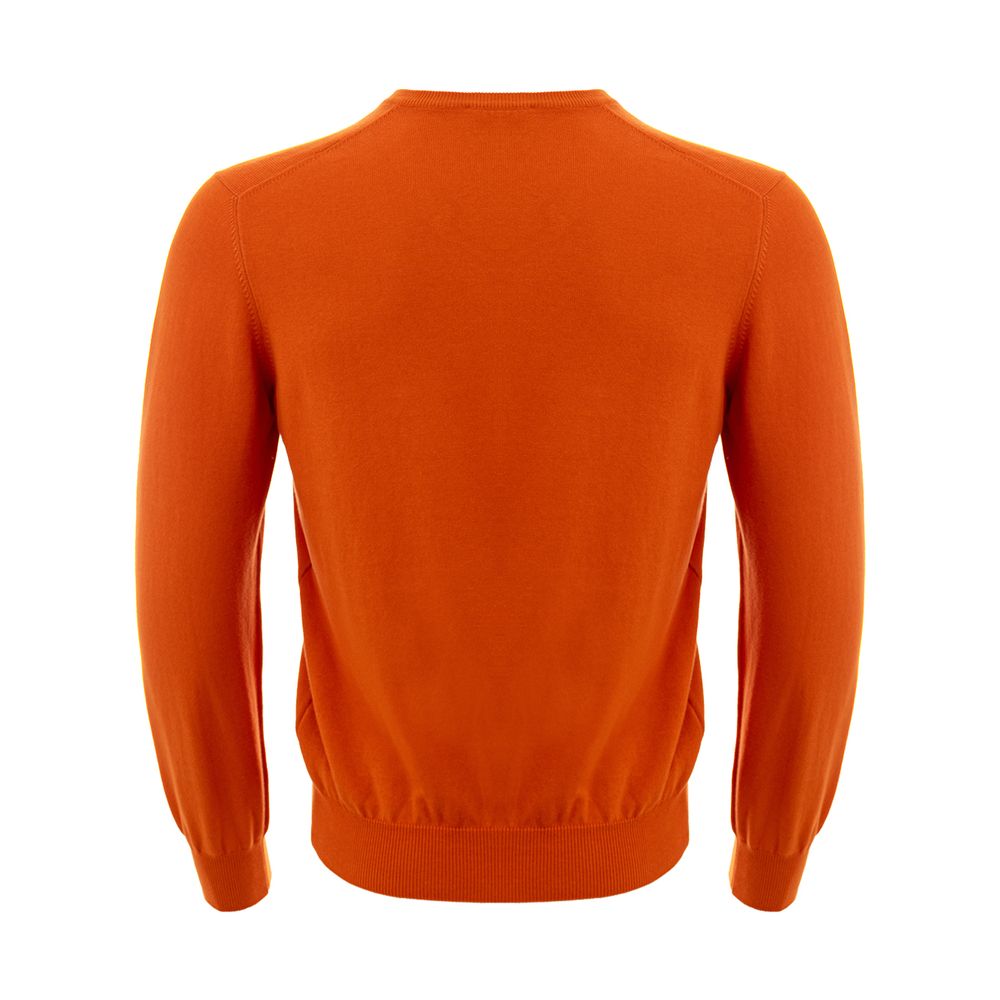 Gran Sasso Elegant Cotton Orange Sweater for Men