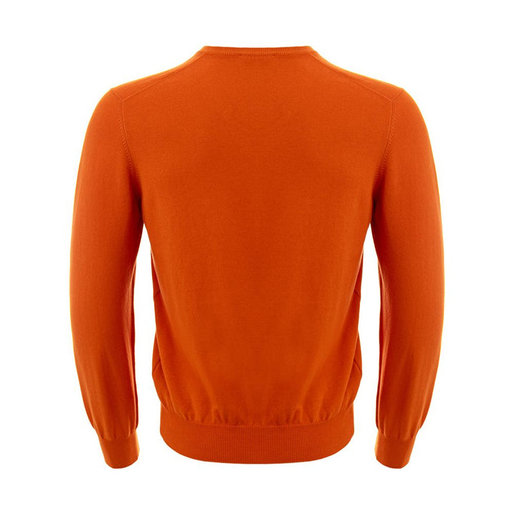 Gran Sasso Elegant Cotton Orange Sweater for Men