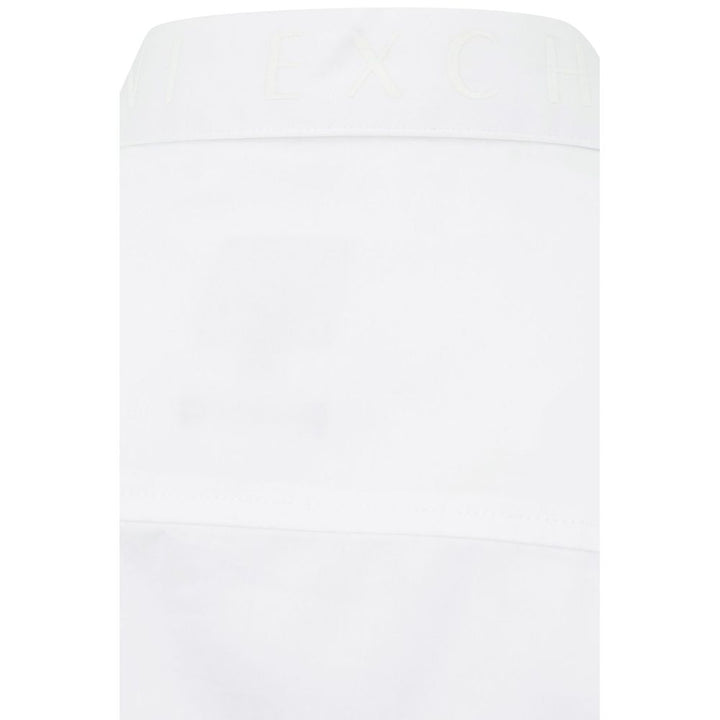 Armani Exchange Elegant White Cotton Shirt for Men