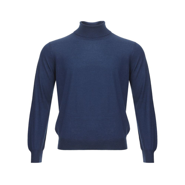 Gran Sasso Elegant Cashmere Sweater in Serene Blue