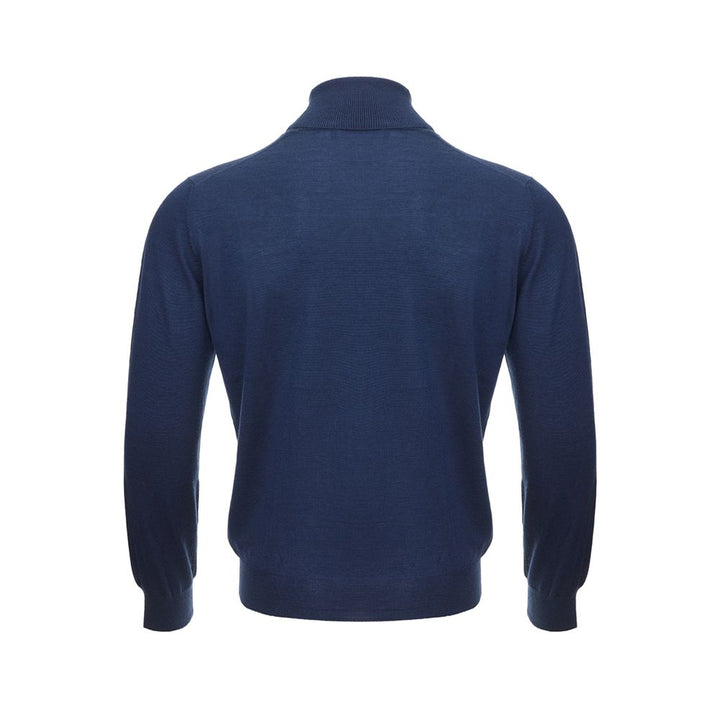 Gran Sasso Elegant Cashmere Sweater in Serene Blue