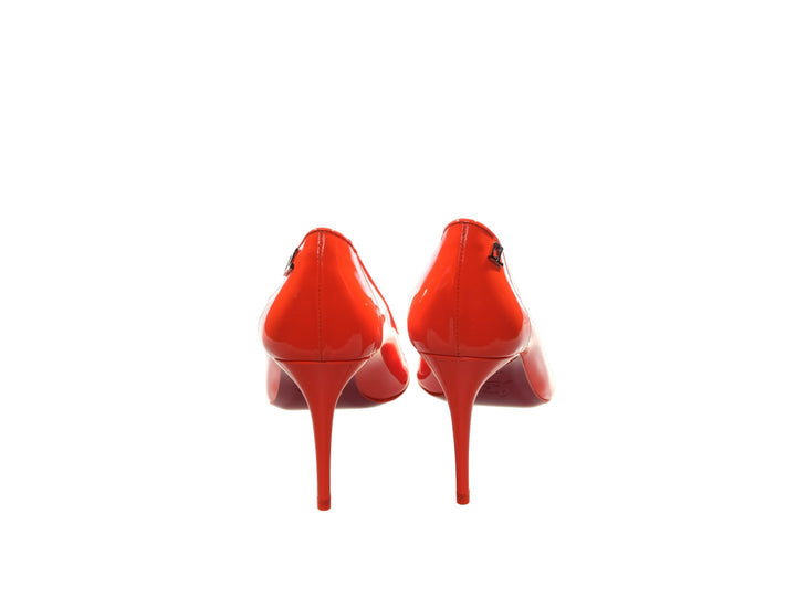 Christian Louboutin Sporty Kate Orange Patent Leather High Heel Pumps