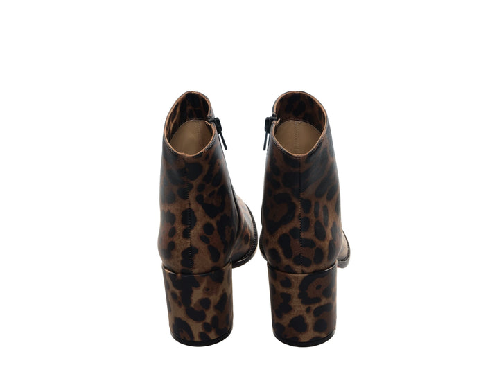 Christian Louboutin Adoxa 70 Brown Leopard Print High Heel Boot