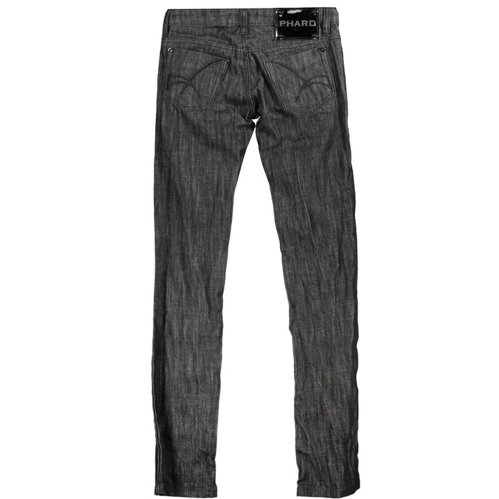 Phard Black Cotton Jeans & Pant