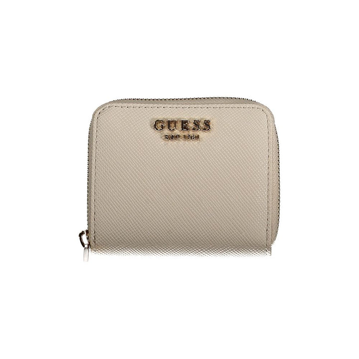 Guess Jeans Beige Polyethylene Wallet