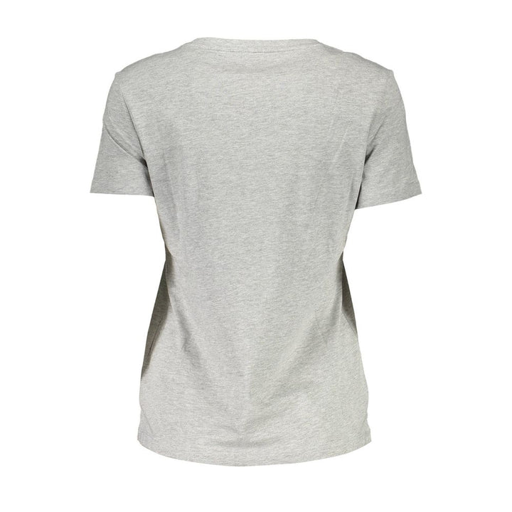 Guess Jeans Elite Gray Organic Cotton Tee for Her