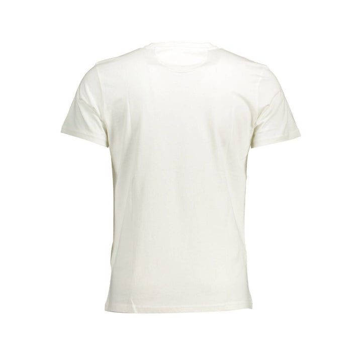 La Martina Crisp White Cotton Crew Neck Tee