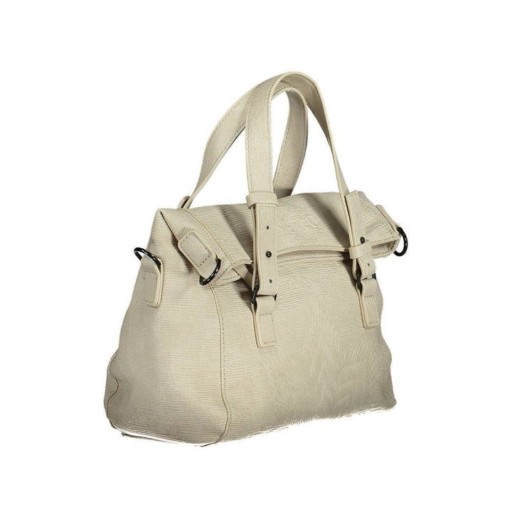 Desigual Chic White Contrasting Detail Handbag