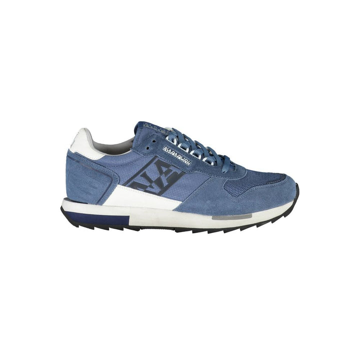 Napapijri Sleek Blue Lace-Up Sport Sneakers