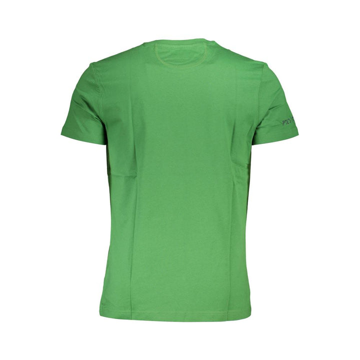 La Martina Emerald Elegance Cotton Tee with Exquisite Detailing