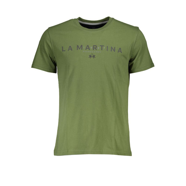 La Martina Elegant Crew Neck Cotton Tee