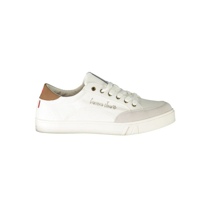 Carrera White Polyester Sneaker