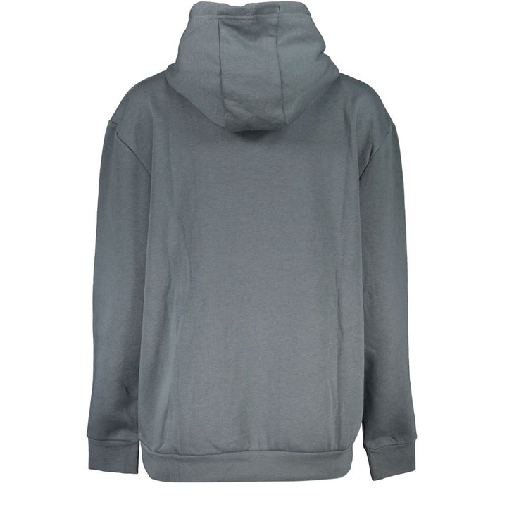 Cavalli Class Elegant Hooded Fleece Sweatshirt in Gray